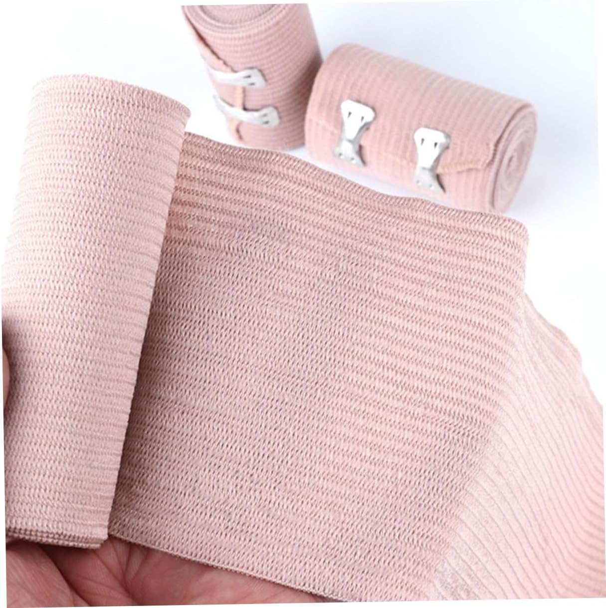 ORFOFE 4pcs Elastic Bandage Wraps for Sports Protection Breathable Compression for Wounds and Muscle Strains Stretchy Self-Adhesive Bandages Various