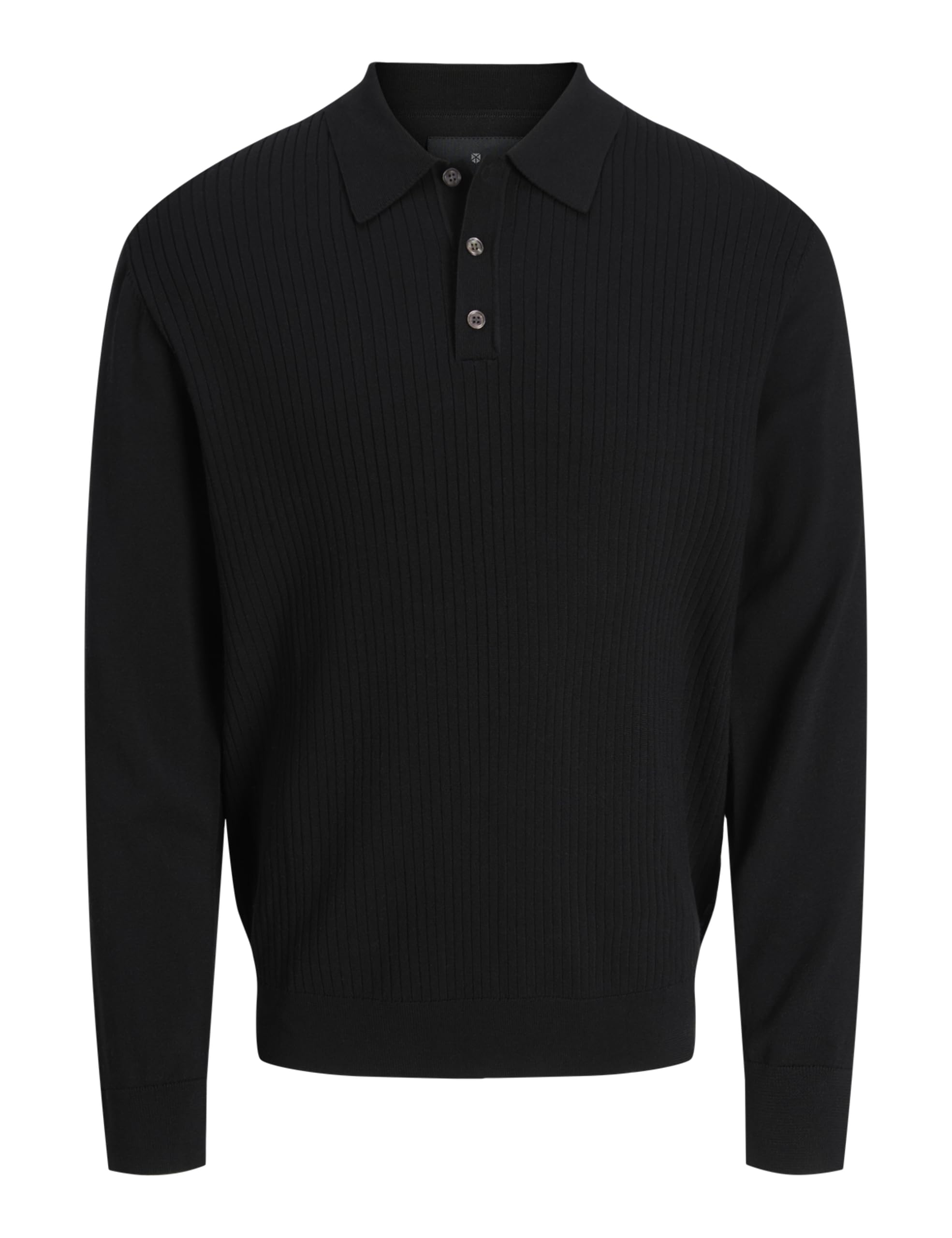 Jack & Jones Mens JPRBLAEDGAR Knit Polo LSJPRBLAEDGAR Knit Polo LS