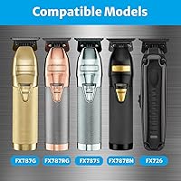 Vista 2 de Blade Compatible with Babyliss Trimmer Blades Replacement FX707z, FX787, FX726, 1 Pack, Gold