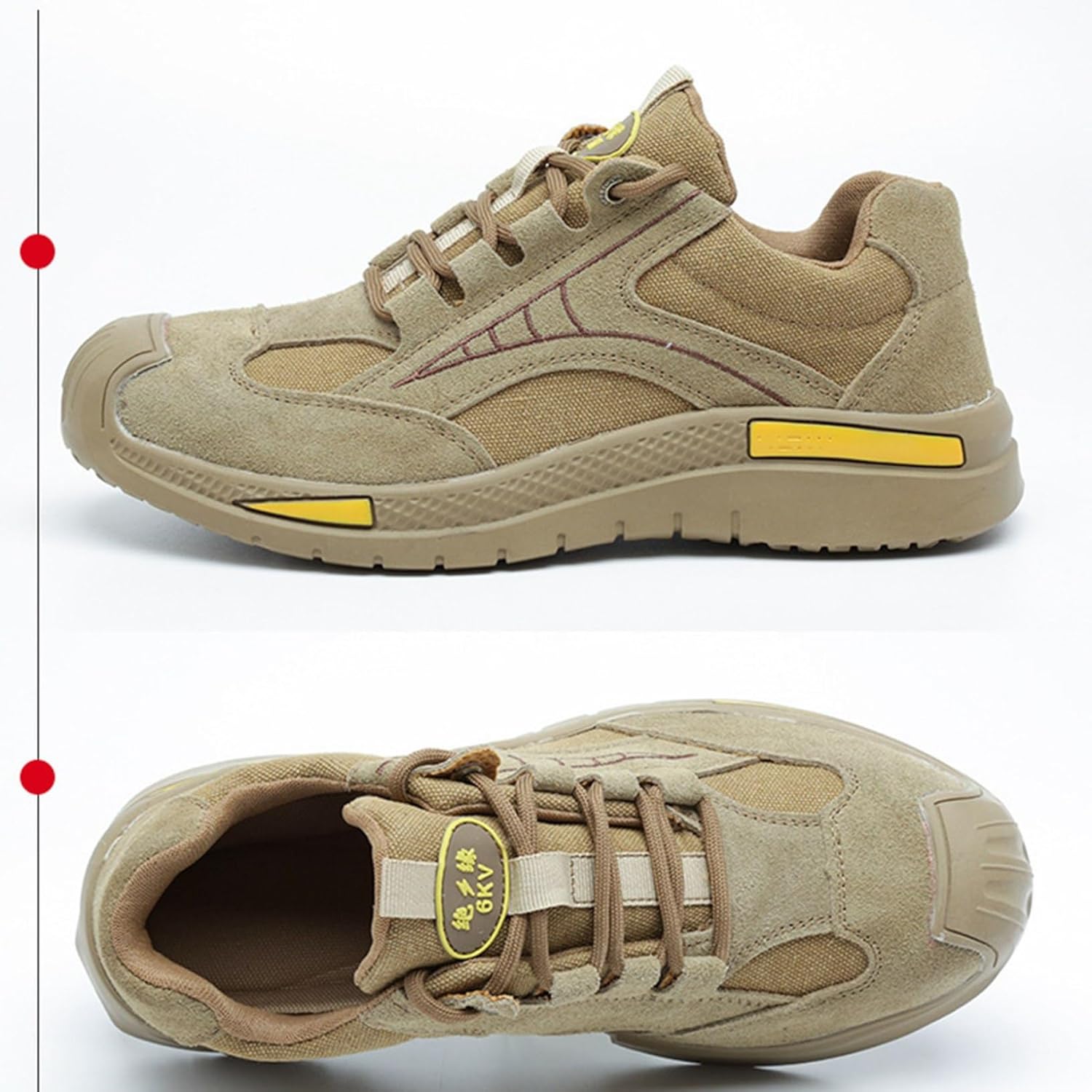 [RAMEMO] 作業靴 安全靴 メンズ 鋼先芯入り つま先保護 ケブラー防刺 セーフティーシューズ 滑りにくい 通気性 男性用 ス