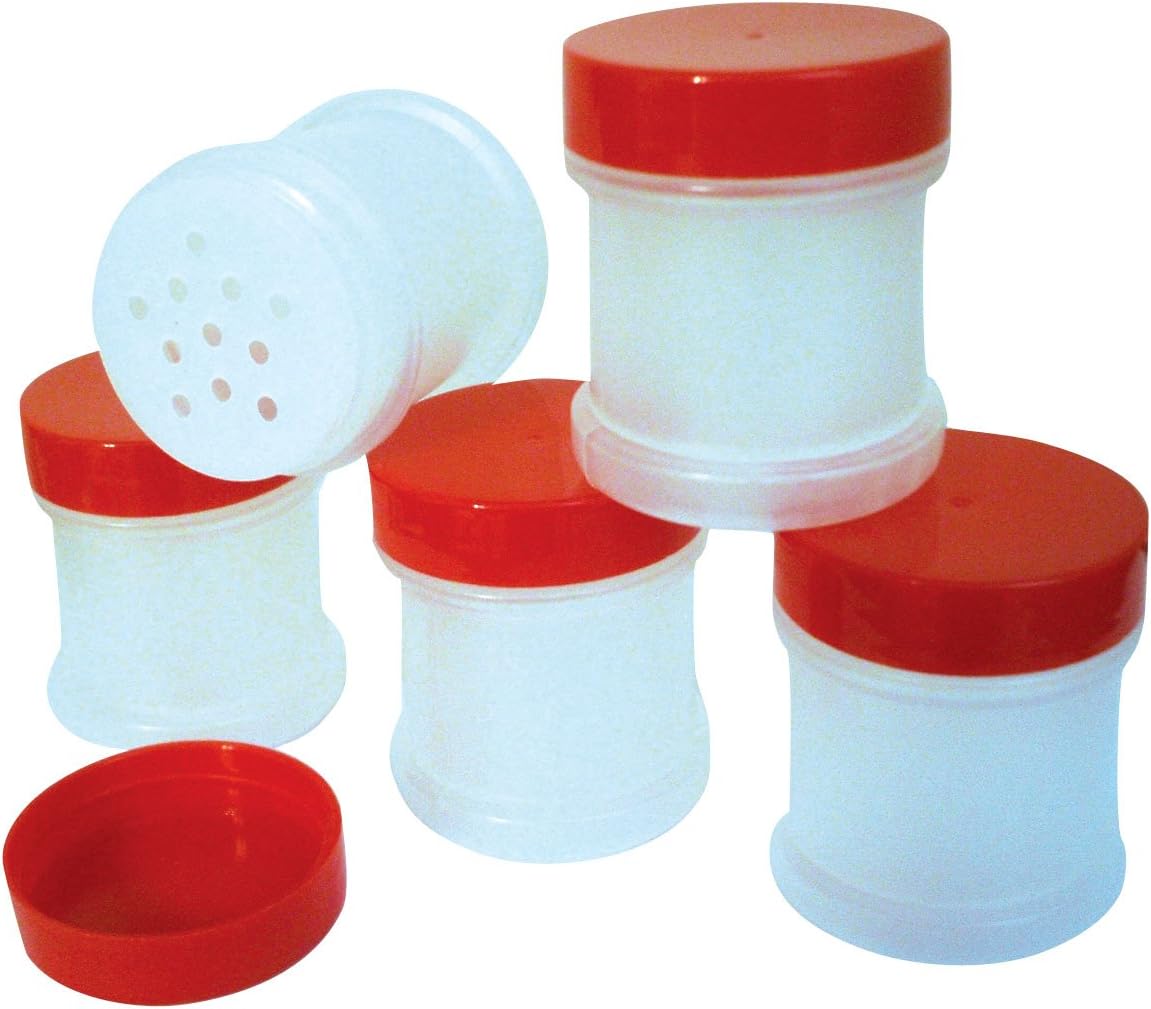 Volcanic Peppers Qty 10-1 Oz Plastic Spice Jars with Sifter and Cap