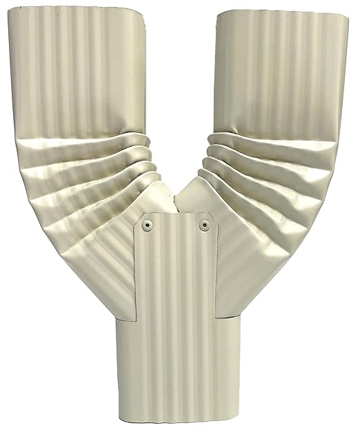 Aluminum 2x3 Downspout Y Funnel Made in The U.S.A. Includes Screws