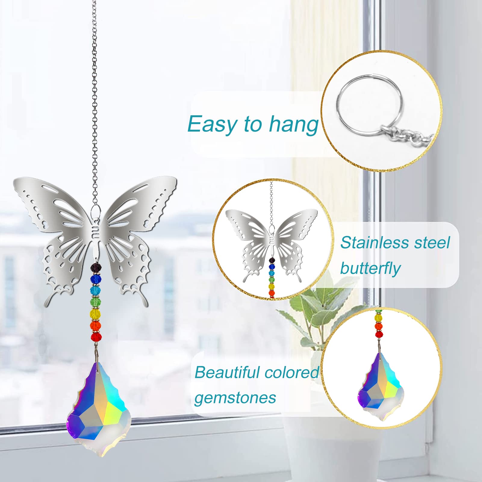 Acchiappasole Arcobaleno In Cristallo K9 - Decorazione Finestra Prisma Colorato Per Creare Effetti Luce