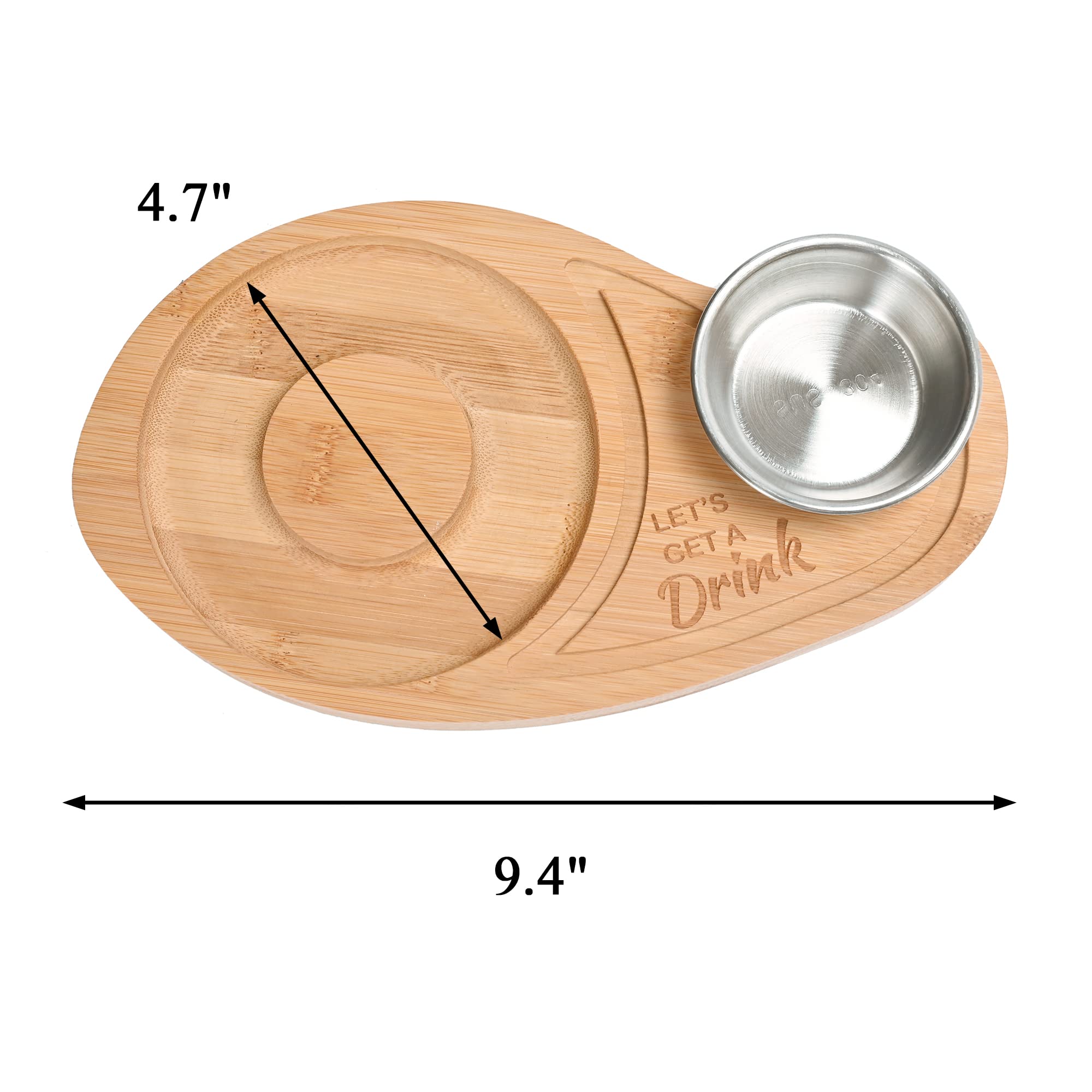 WILLOWDALE Margarita Salt Rimmer Set w/Coasters, Margarita Glass Rimmer for Cocktails Bamboo Sugar and Salt Rimmer for Drinks, Tequila Gifts for Men Margarita Kit Bar Tools for 4.7