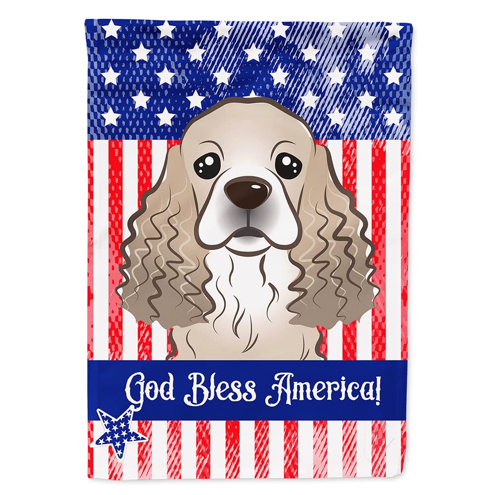 Cocker Spaniel drapeau multicolore pour embellir l'allée et le jardin de votre maison