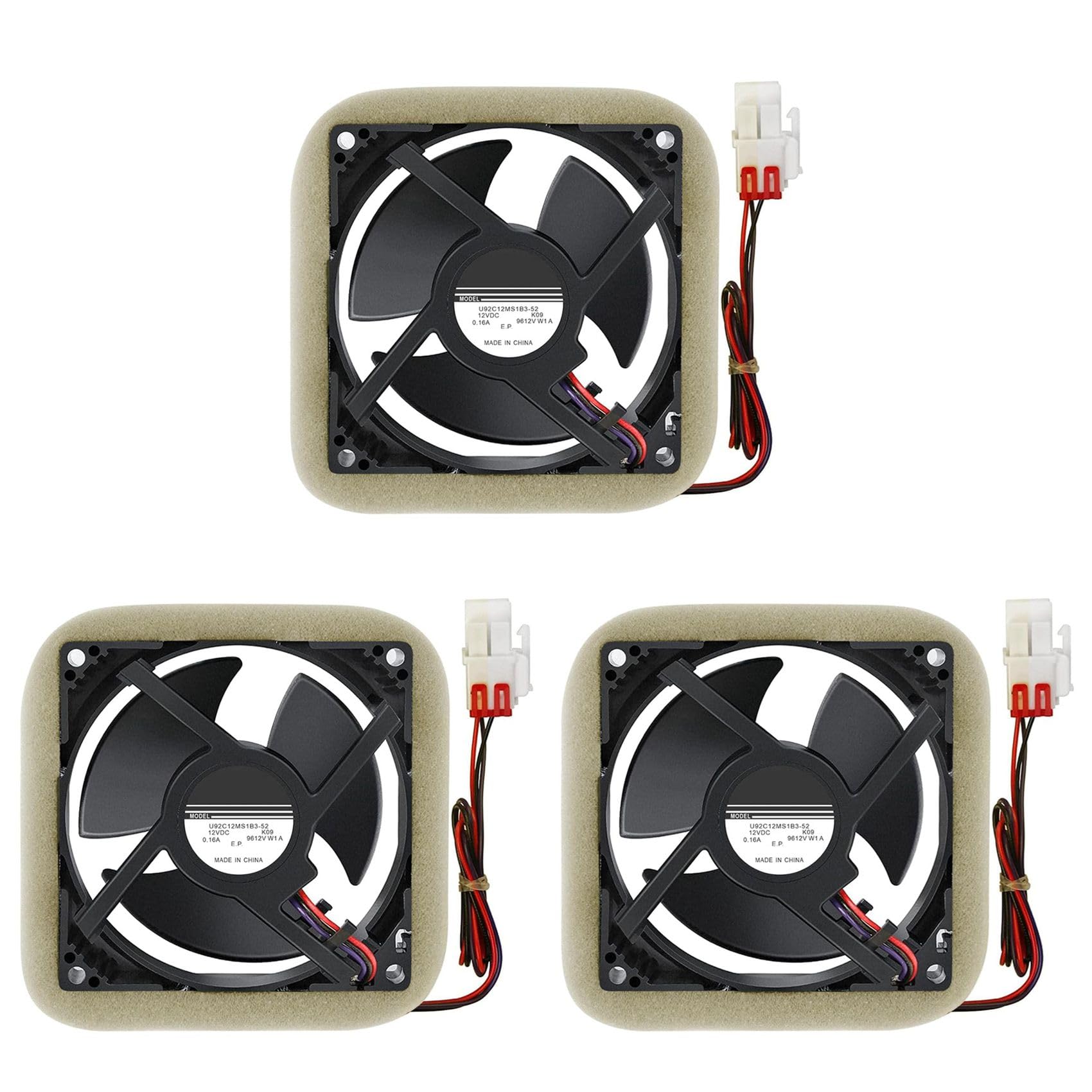 Jnchdghwa As Shown 3X Da81-06013A U92c12ms1b3-52 Da31-00287A Refrigerator Evaporator Fan Motor, Compatible With Rf28hmedbsr/Aa Rf28hfedtsr