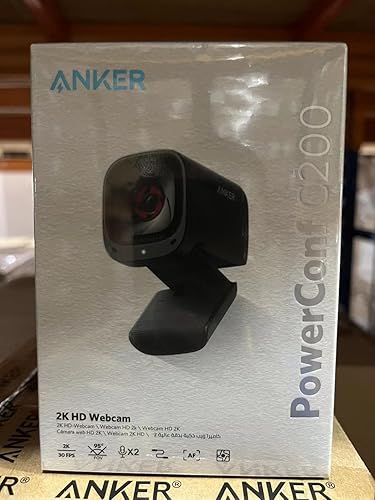 Miniatura 8 de Anker PowerConf C200 - Cámara web 2K para PC/portátil/Mac, cámara de computadora, corrección de poca luz, micrófonos con cancelación de ruido AI,