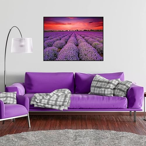 Miniatura 6 de Rompecabezas de 1000 piezas para adultos, campo de lavanda provenzal, rompecabezas de 1000 piezas, rompecabezas de flores de lavanda, rompecabezas