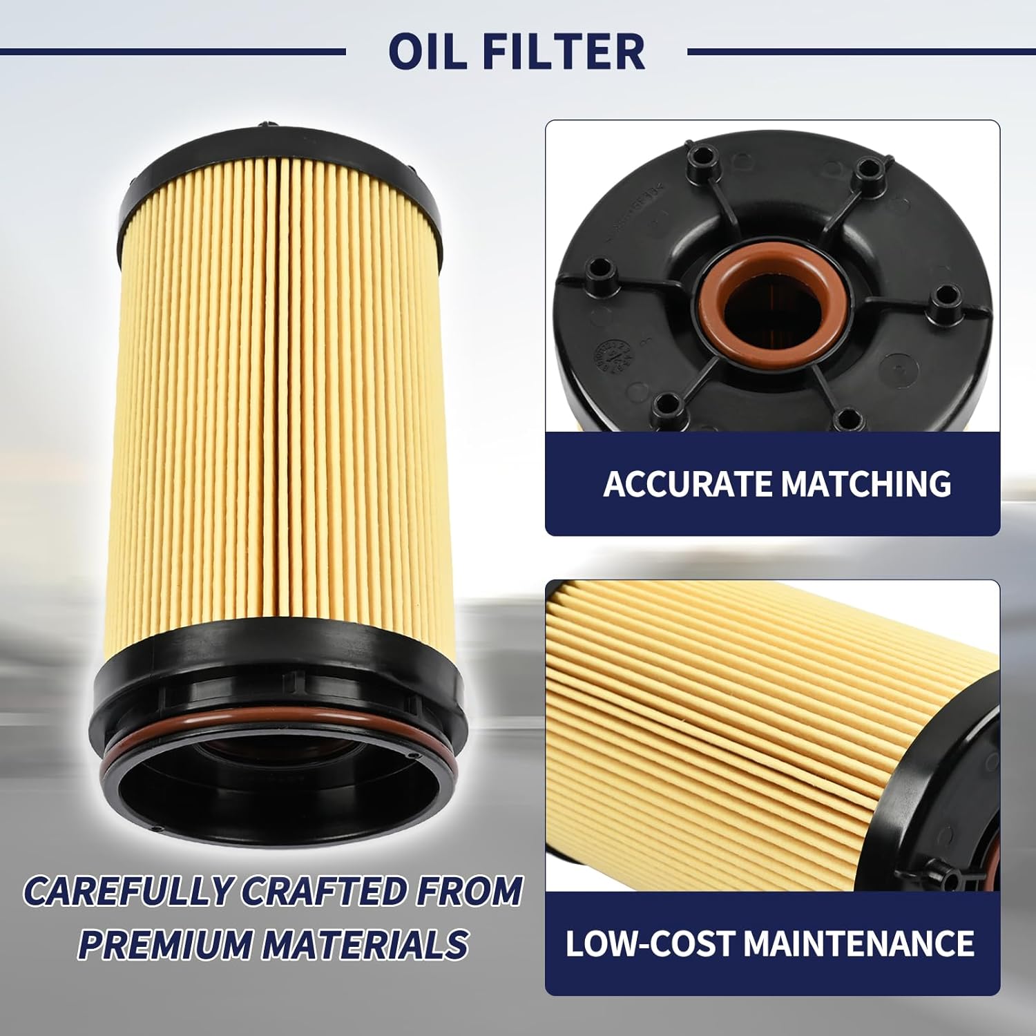 68677810AA Oil Filter Fit for Ram 2500/3500 Truck 2025 2026 6.7L L6 Cummins Diesel Turbo Engine