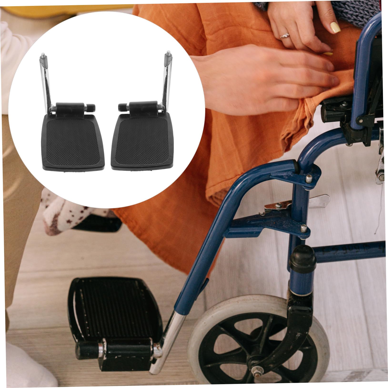 PACKOVE Reposapiés Elevable para Silla de Ruedas Pedal Resistente y Soporte Engrosado para Personas Mayores Color Aleatorio