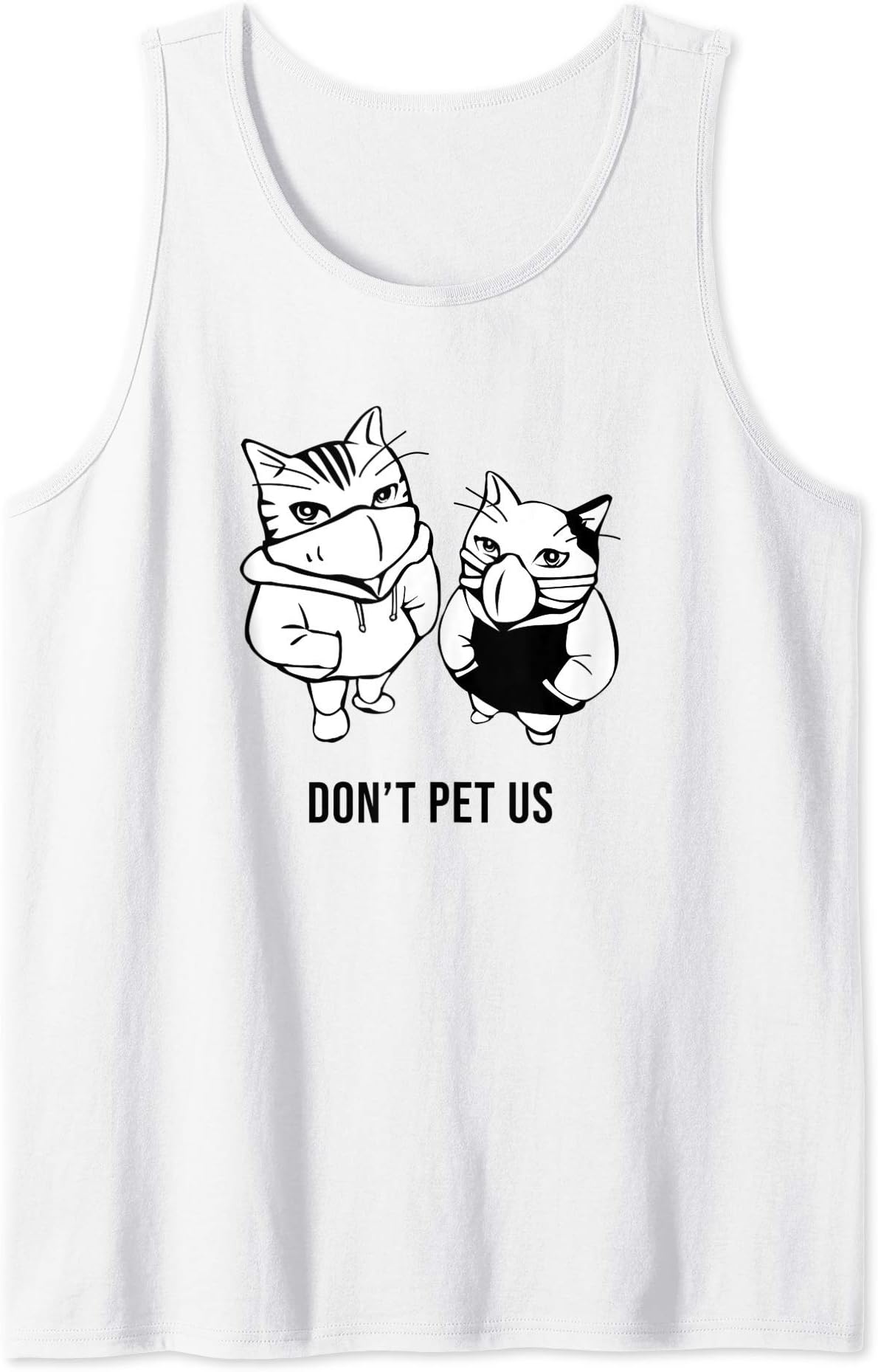 Don't Pet Us Anti-Flu Cats Tank Top