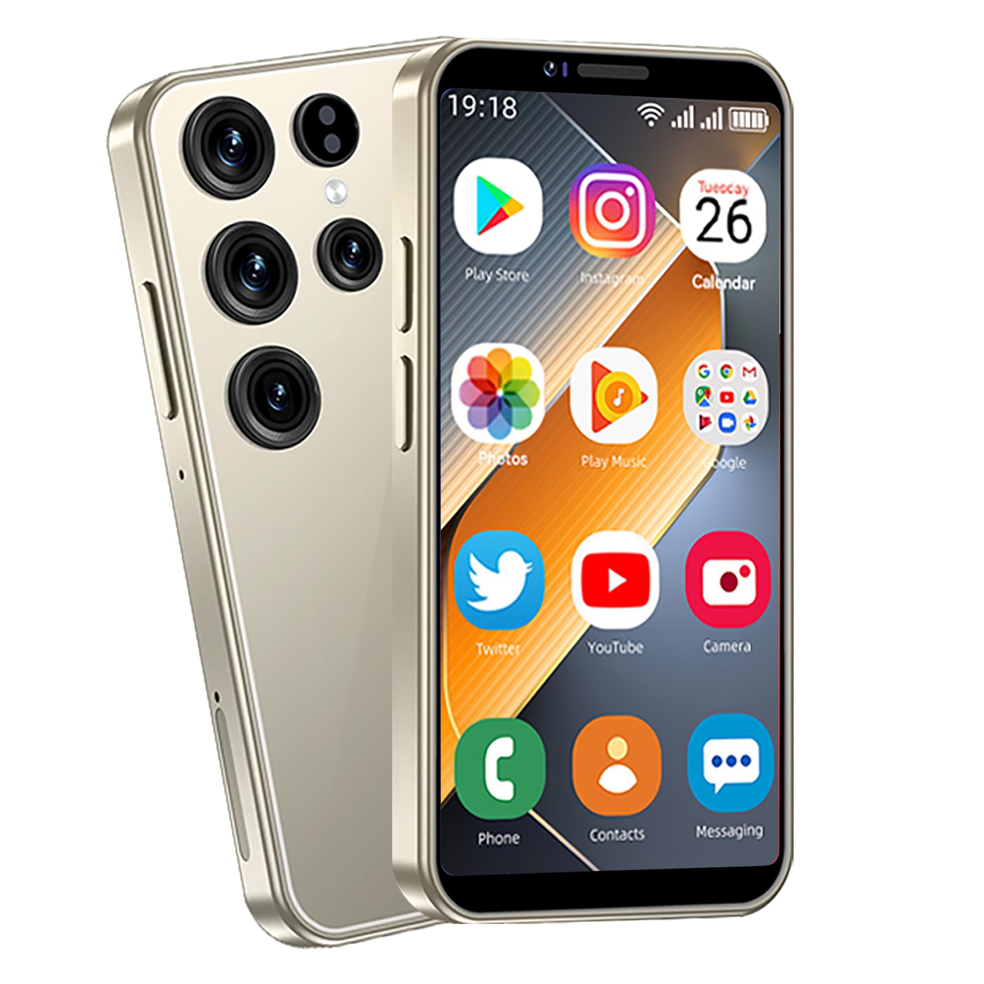 3G Mini Smartphone, Mini Telefono, Smartphone Smartphone Mini, 3.0" HD Screen Mini Phone, 3+64GB Smartphone Piccolo con Divertente Educativa APP Giochi Apprendimento Dipingere Cartoni Animati(Argento)