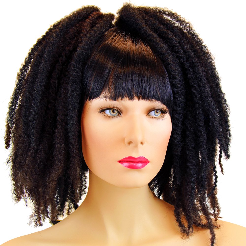 RastAfri - Krinklepuffs Dread Marley Malibu Braid 14 inch - Black/Dark Auburn Mix