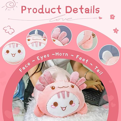 Miniatura 4 de Almohada de felpa de gato suave de 12 pulgadas, diseño de animales de peluche Kawaii, regalo cilíndrico de cuerpo cilíndrico, para niños,
