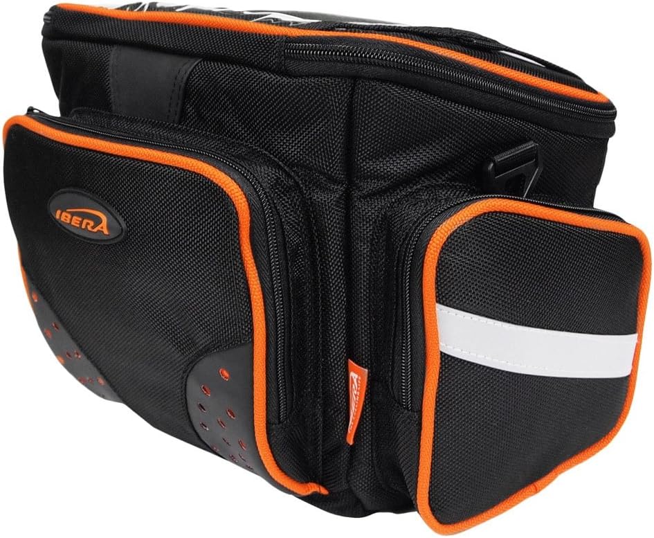 Ibera Bike Handlebar Bag for Camera Equipment, Clip-on Quick Release Bicycle Bag with Rain Cover and Map Sleeve : Cycling Protective Gear : Sports & Outdoors
