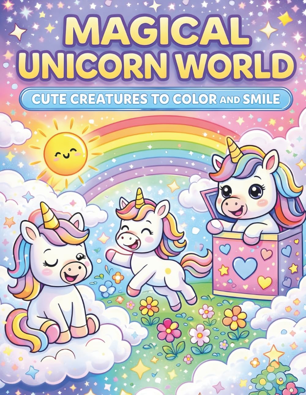 MAGICAL UNICORN WORLD: A Magical Unicorn Coloring & Activity Book for Girls Ages 4–8 - Cute Fantasy Adventures, Rainbows, and Creative Fun