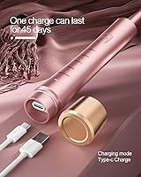 Vista 4 de Cepillo de dientes eléctrico sónico AJELU para adultos, cepillo de dientes sónico recargable por USB con 8 cabezales de cepillo, temporizador