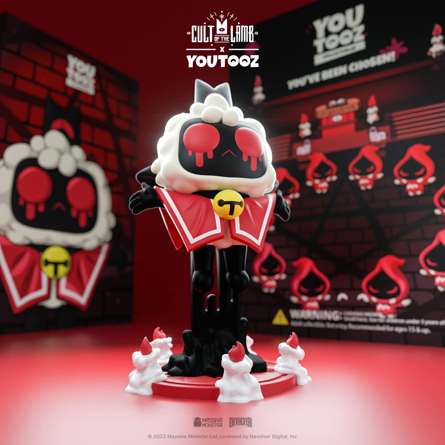 Cult of the Lamb Vinyl Figure - Possessed Lamb Collectible -7