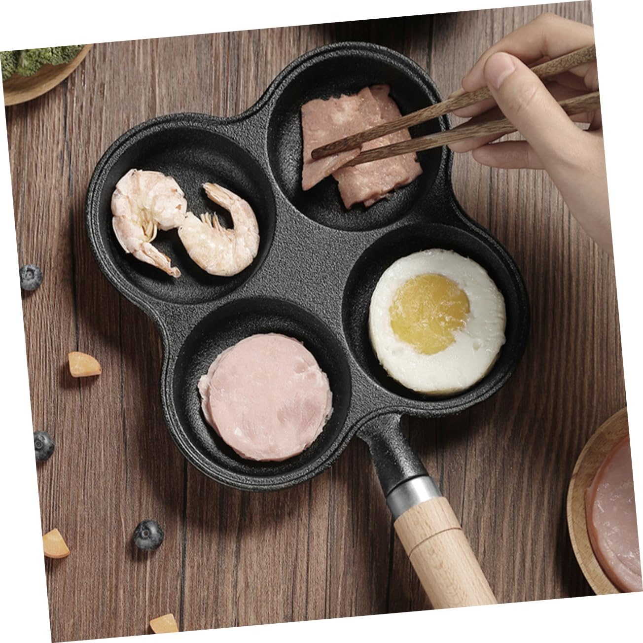 Nonstick Egg Frying Pan One Egg Pan Breakfast Skillet for Steak Pancake Bacon