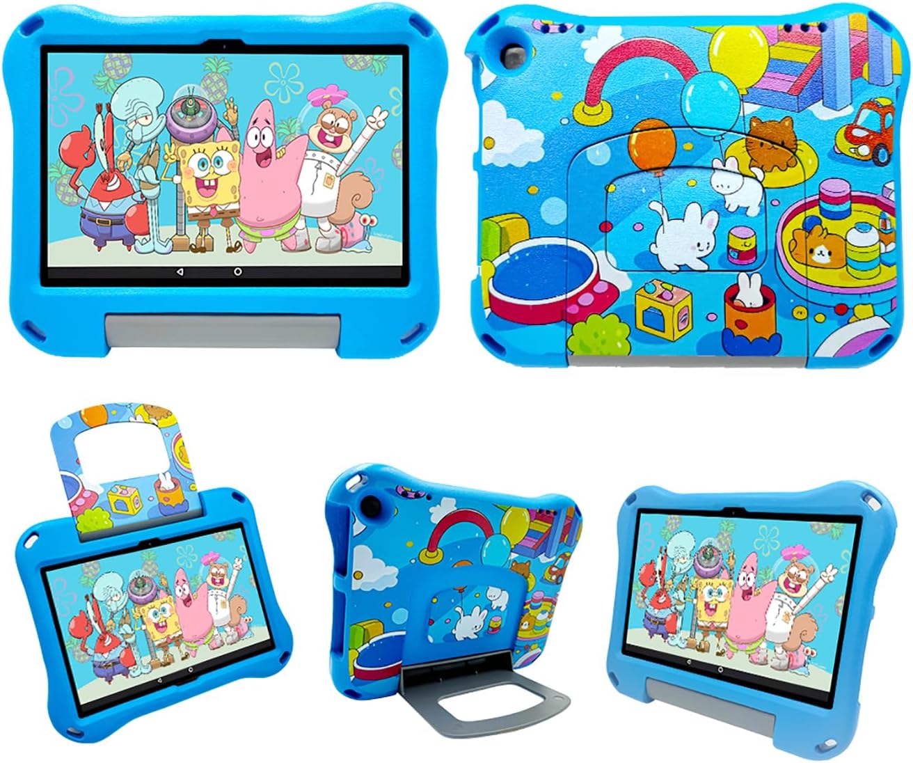 Case for 10" Tablet Kids,Light Weight Shock Proof Handle Stand Kids Friendly Case.Incompatible with iPad Samsung 10in Tablet.(Blue)