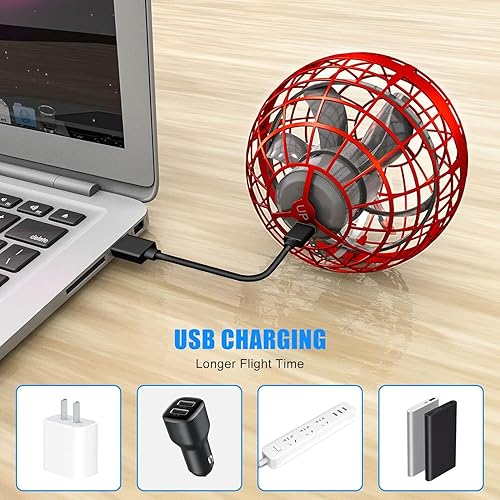 Miniatura 5 de Juguete de bola de orbe volador 2023, globo cósmico, boomerang, bola flotante, juguete giratorio galáctico, órbita de dron de mano, juguetes