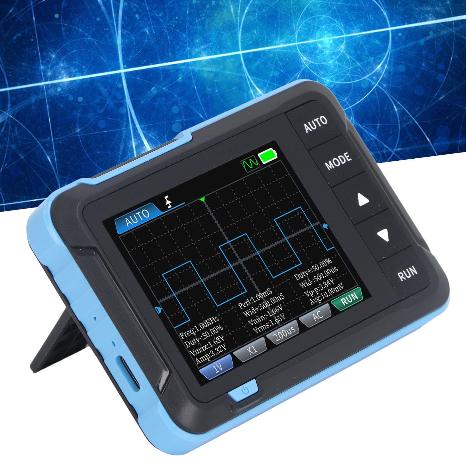 Osciloscopio Digital Portátil de 2,8 Pulgadas de Alta Frecuencia de