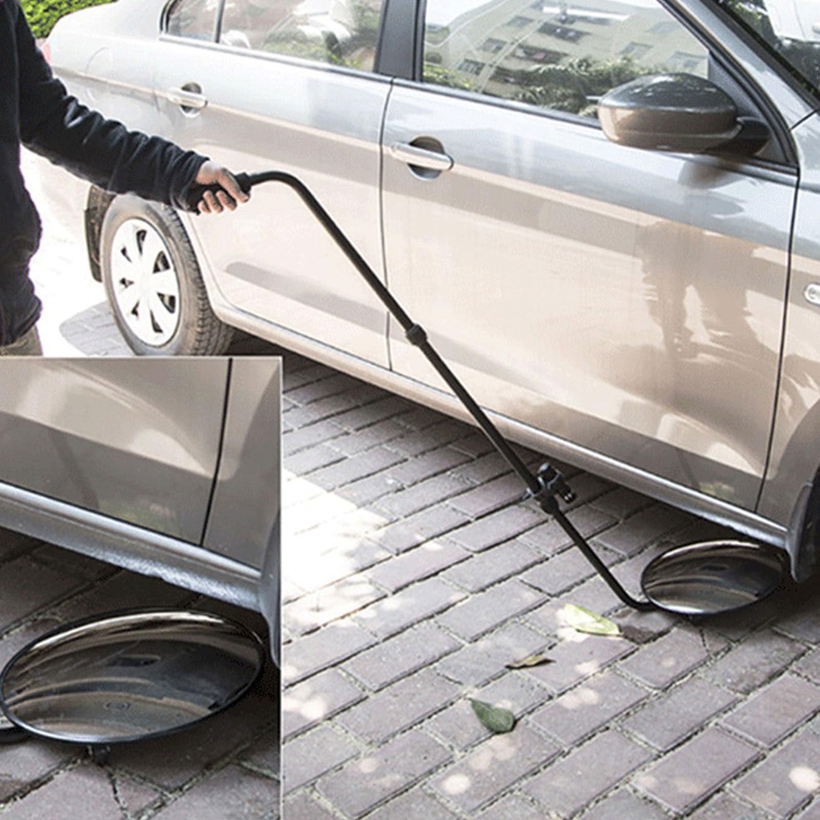 FTVOGUE 30cm Teleskop-Konvexspiegel, Inspektionsspiegel, für Werkstatt