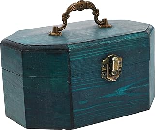 YARNOW Caja De Madera Para Guardar Joyas Color Verde Oscuro
