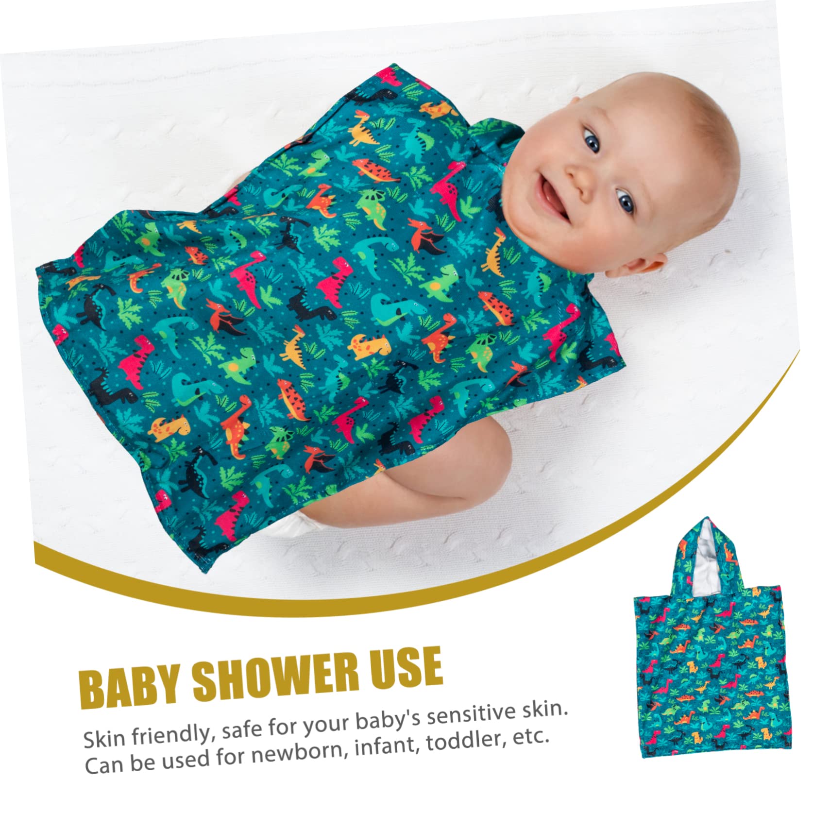 LABRIMP Toalla de Baño Capucha para Niños, de Microfibra Suave y Super Absorbente, Dibujos Animados, para Playa, Piscina y Ducha