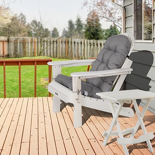 Miniatura 2 de NALONE Adirondack - Paquete de 2 cojines Adirondack para sillas mecedoras, cojines de respaldo alto con lazos, cojines de patio para muebles de