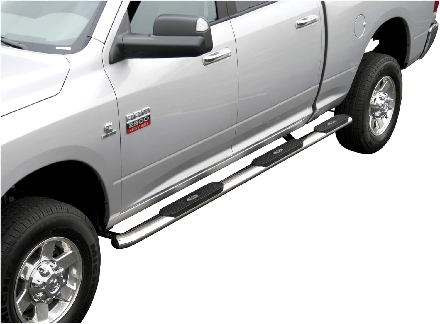 ARIES S225017-2 4-Inch Oval Polished Stainless Steel Nerf Bars, Select Ram 1500, Dodge Ram 1500
