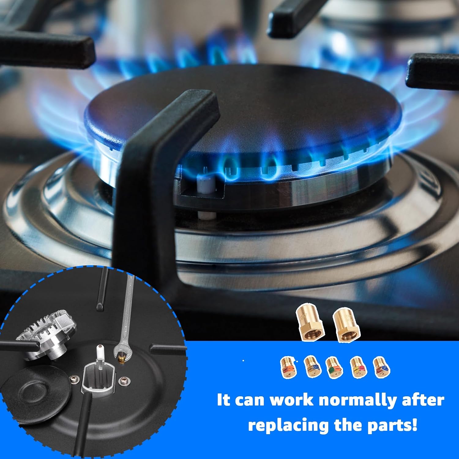WB28X24757 LP Liquid Propane Gas Conversion Kit Compatible with GE, Hotpoint, RCA & Kenmore Ranges - Replaces WB28X39132 & AP6996738- Equipped with installation wrench Propane Conversion Kit