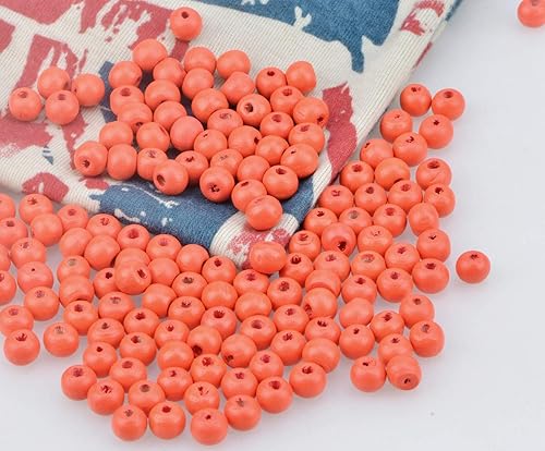 Miniatura 2 de AD Beads - Piezas de madera con agujero para hacer pulseras, joyas, lámparas decorativas, collares, cuentas de rosario de madera grandes, cuentas