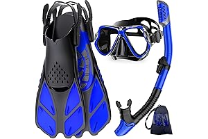 Zenoplige Snorkel Mask and Fins Set: Dive into Crystal-Clear Waters