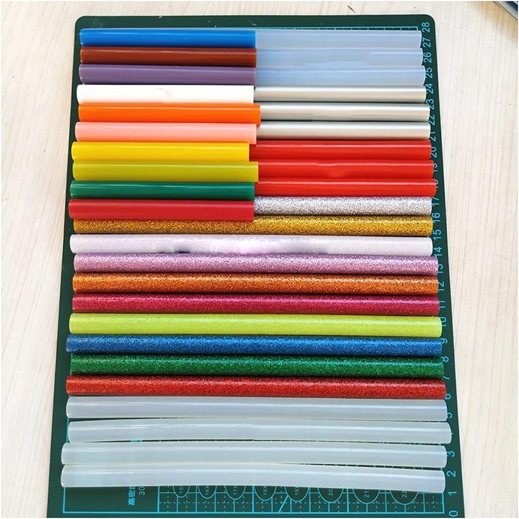 ZTBH Hot Melt Glue Sticks 50 Pcs 11mmx200mm Hot Melt Adhesive Stick, Hot Melt Adhesive for Professional Glue Gun, Handmade and Tools Melt Glue Stick (Diameter : Black)