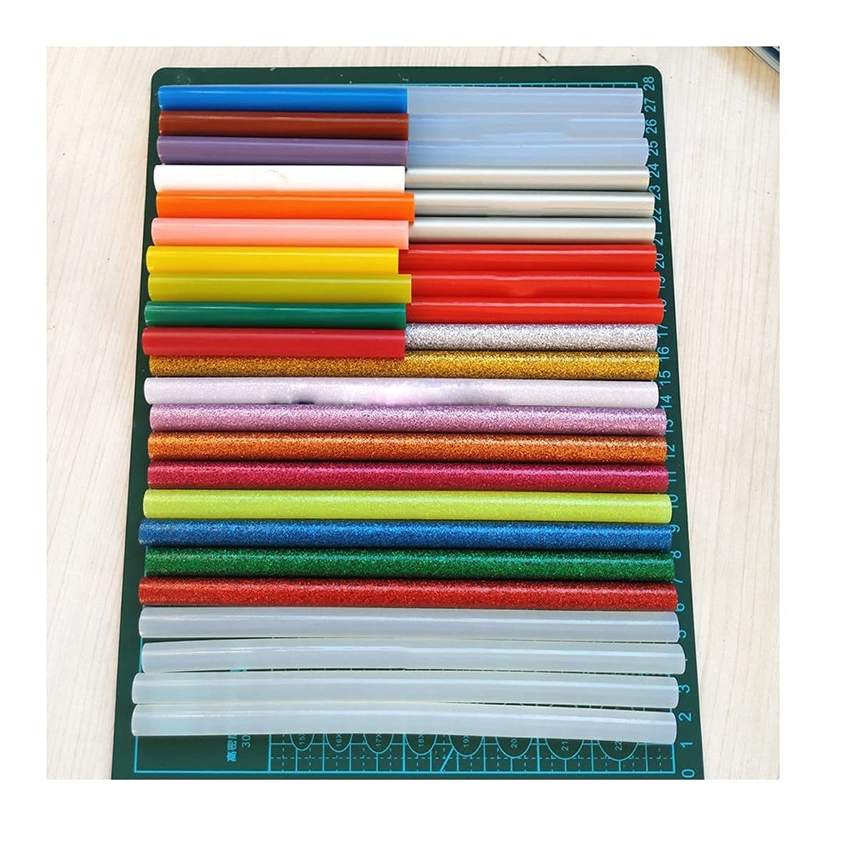 ZTBH Stick di Colla a Caldo 50 pz 11mmx200mm Hot Melt Stick Adesivo, Adesivo Hot Melt per Pistola per Colla Professionale, Handmade e Strumenti Fondere la Colla Stick (Diameter : Scarlet)