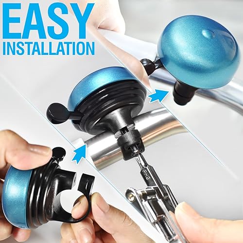 Miniatura 5 de MARQUE Campana de bicicleta para adultos y niños  Bonita campana de bicicleta con sonido nítido  Accesorios de bicicleta imprescindibles para MTB de