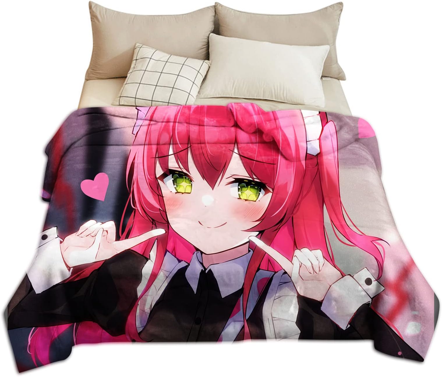 Zhongkaihua Bocchi The Rock 3d Digital Printing Blanket Soft Fluffy Flannel Blanket Spring Warm Sofa Rest Blanket