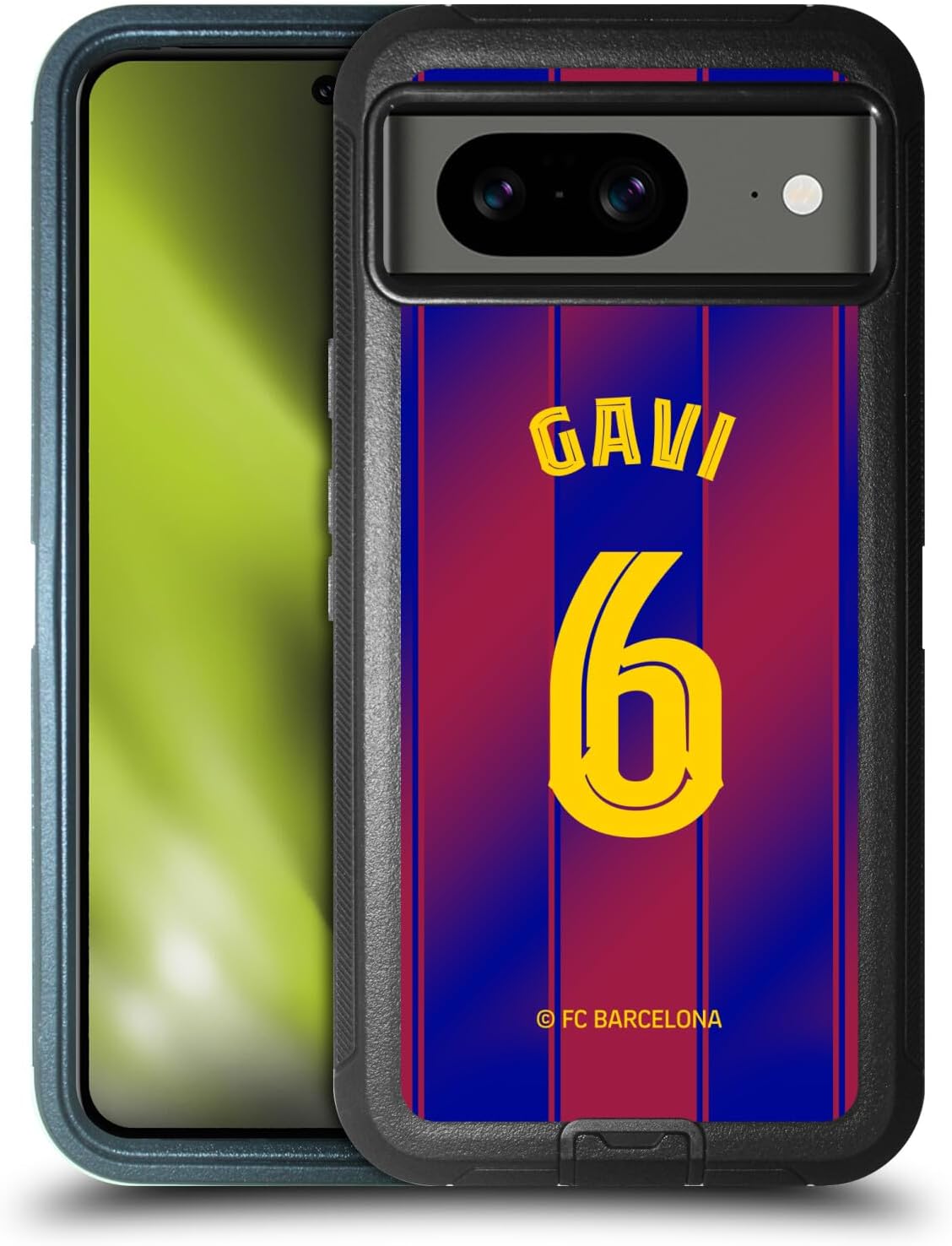 Head Case Designs Officially Licensed FC Barcelona GAVI 2025/26 Players Home Kit Ultra-Armoured Shockproof Case [Military Grade Protection] Compatible with Google Pixel 8