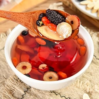 Eight Treasure Ginseng Kidney Tea - 20 Bags Combination Scented Five Treasure Men's Health Herbal Formula Red Date Wolfberry Tea (20 Pack / 1 Bag)