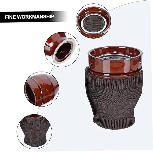 Miniatura 8 de Herramientas de cerámica china Moxibustión olla cerámica tradicional Moxa quemador puede masaje olla para acupuntos calambres menstruales cuerpo