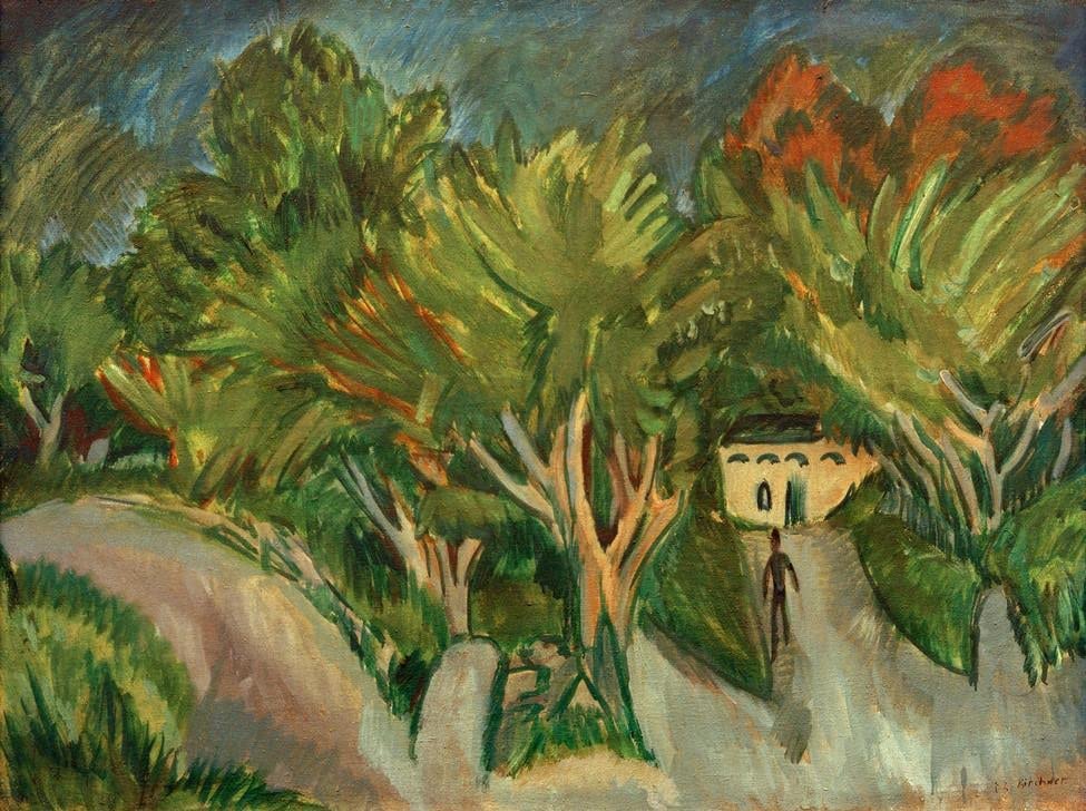 Tableau Fränzi avec chat par Ernst Ludwig Kirchner | Poster d'art mural vintage 60x90cm