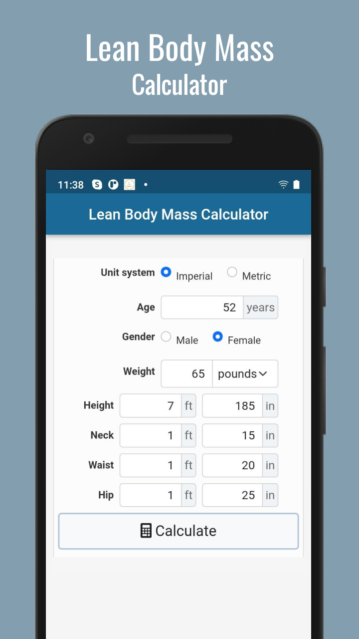 Lean Body Mass CalculatorAmazon.inAppstore for Android