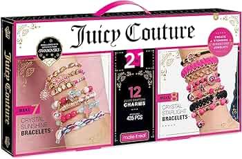 JUICY COUTURE ブレスレット2ピアス1合計3点セット⭐︎ケース付き JUICY COUTURE ブレスレット2ピアス1合計3点セット⭐︎ケース