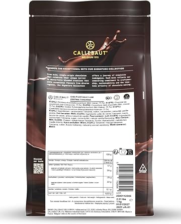 Callebaut Signature Collection Zestina Tanzania Bitter Çikolata, 1 kg