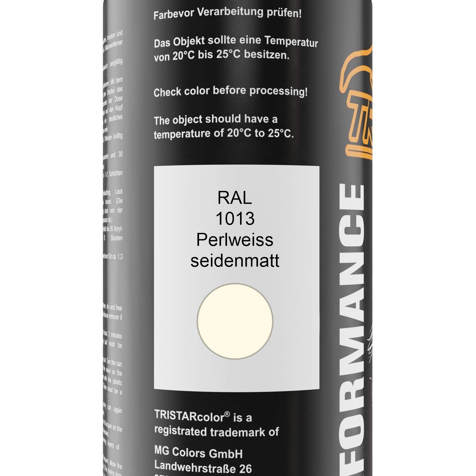 2K Acryl-Sprühdose RAL 2004 Reinorange Seidenmatt – 400 Ml, Schnelltrocknend, Chemikalienfest – Made In Germany