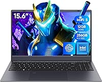 Coolby RiaBook 15.6" FHD IPS Laptop, Intel N95 12GB RAM 256GB SSD, Fingerprint, WiFi 5, Windows 11 Pro - Budget Student PC