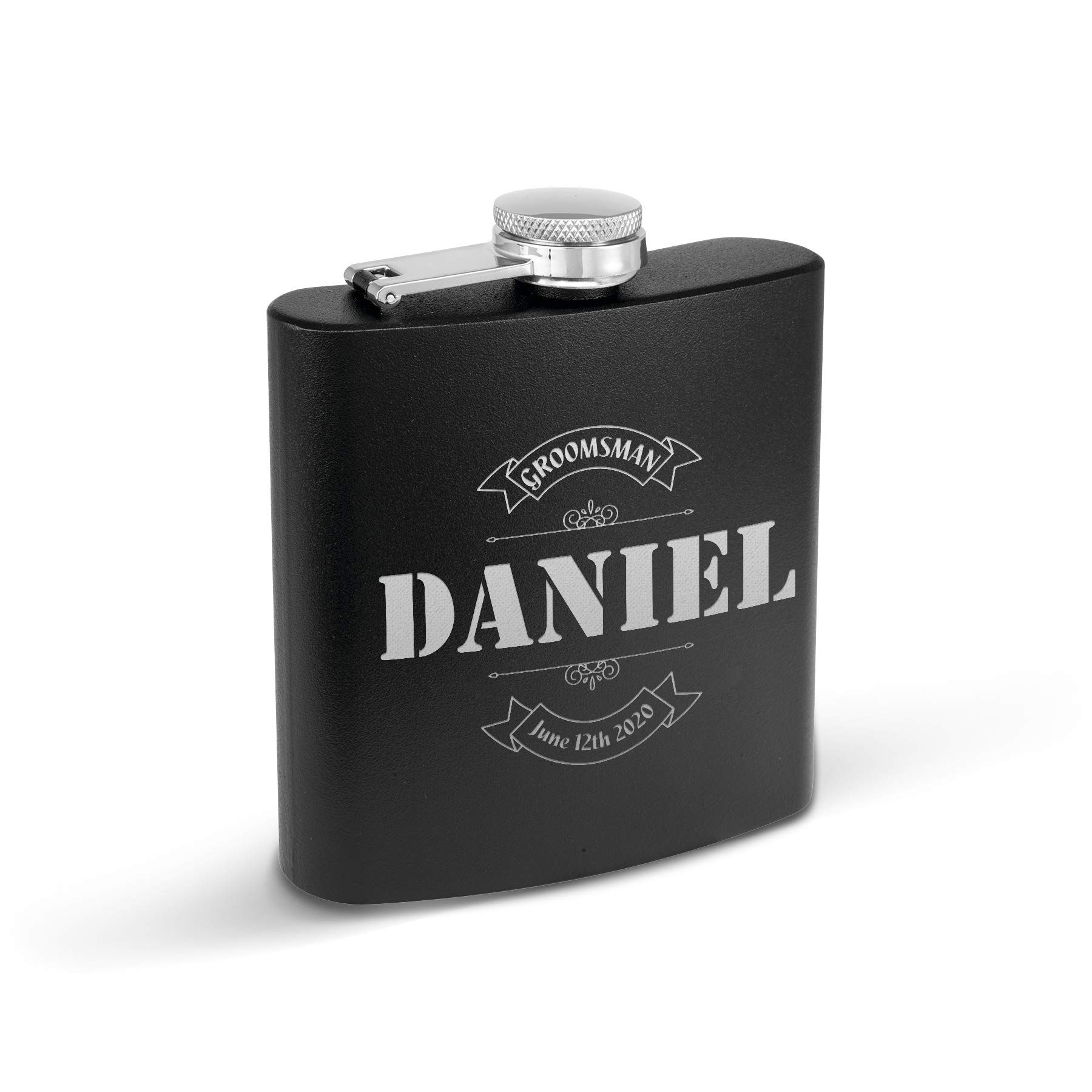 Krezy Case Wedding Favor Customized Flask Set Personalized bestman groomsmen praposal Gifts, Engraved and Monogrammed Gift