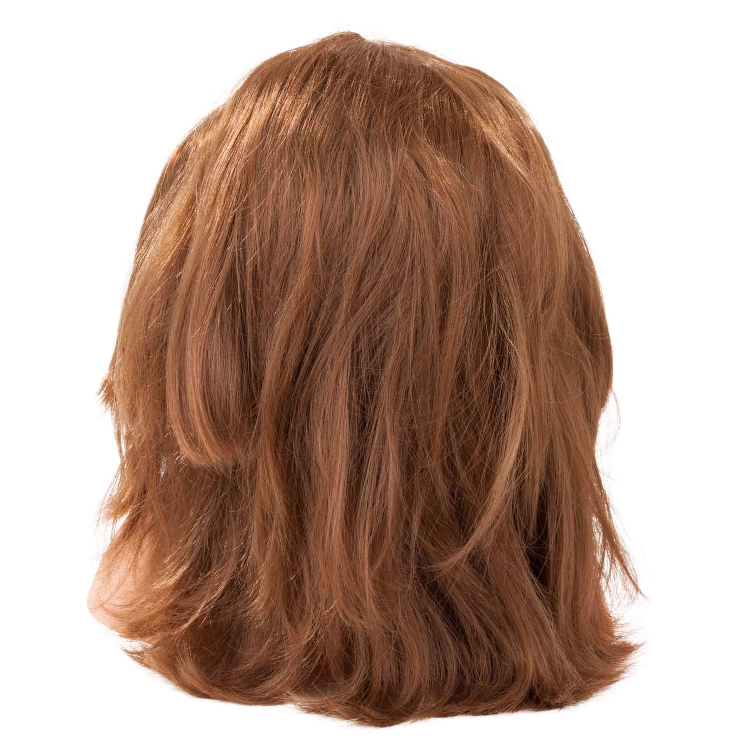 Götz 1192053 - Busto de muñeca con cabello y ojos castaños - juego de cabezales para peluquería y maquillaje, 58 piezas, para niños a partir de 3 años