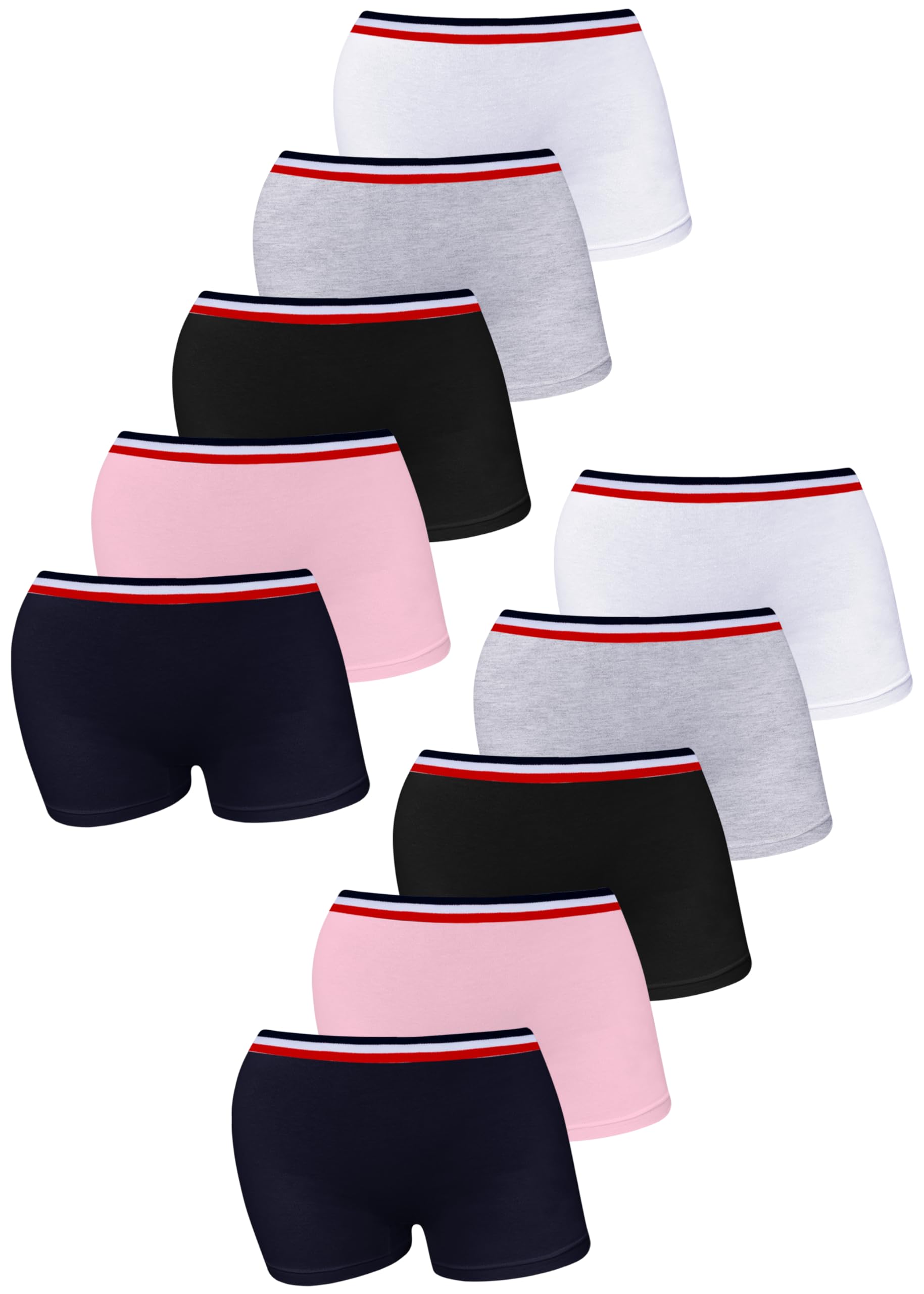 LOREZA5/10 Girls Cotton Briefs Underwear with Different Motifs - Soft and Comfortable Material